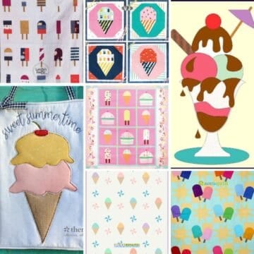 Ice Cream Quilt Patterns Roundup Featured Cover