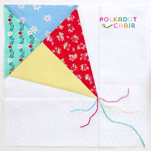 Kite FPP Block - free quilt pattern