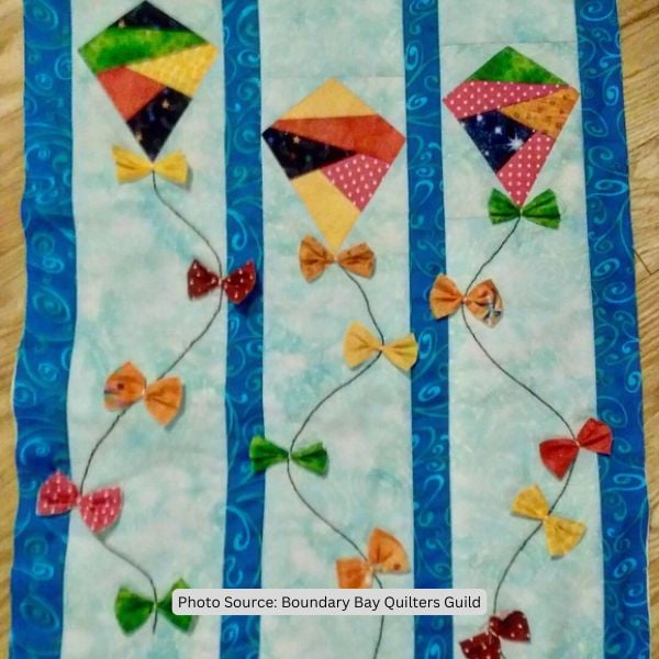 Kite Quilt Idea from Boundary Bay Quilters Guild