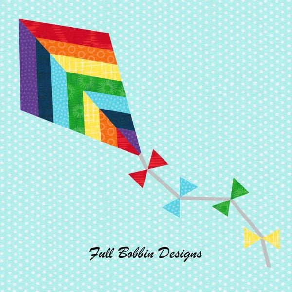 Let's Go Fly A Kite Quilt Block Pattern - etsy