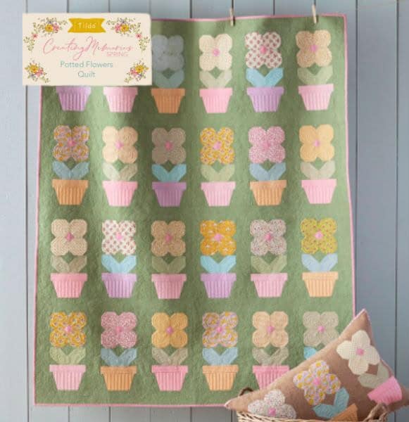 Potted Flowers - free quilt pattern