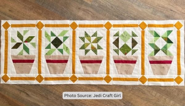 Potted Plant Quilt Idea from Jedi Craft Girl