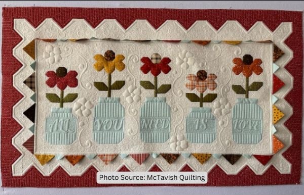 Potted Plant Quilt Idea from McTavish Quilting