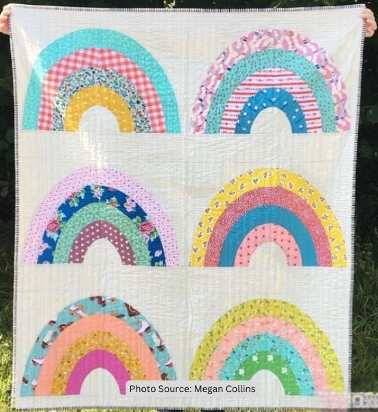 Rainbow Arc Quilt Idea from Megan Collins