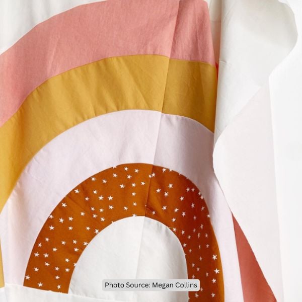 Rainbow Arc Quilt Idea from Megan Collins