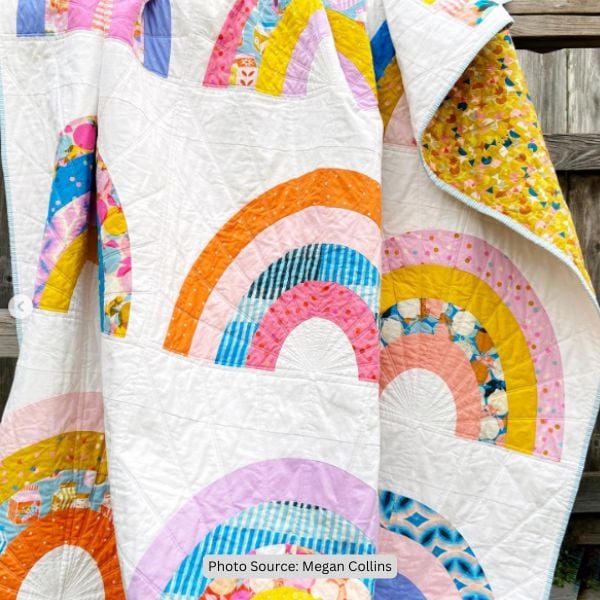 Rainbow Arc Quilt Idea from Megan Collins