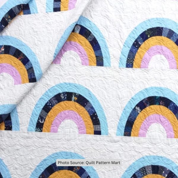 Rainbow Arc Quilt Idea from Quilt Pattern Mart