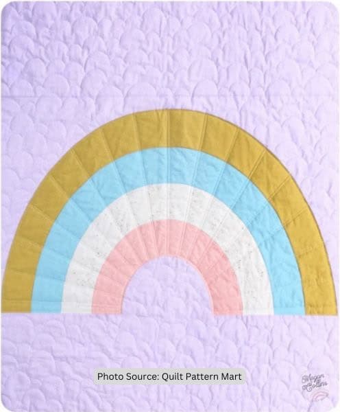 Rainbow Arc Quilt Idea from Quilt Pattern Mart