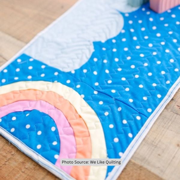 Rainbow Arc Quilt Idea from We Like Quilting