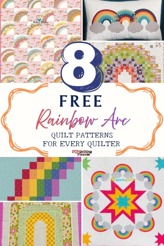 Rainbow Arc Quilt Patterns Roundup 1 ILQF Pinterest