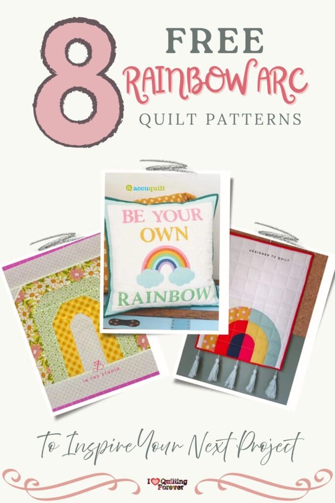 Rainbow Arc Quilt Patterns Roundup 2 ILQF Pinterest