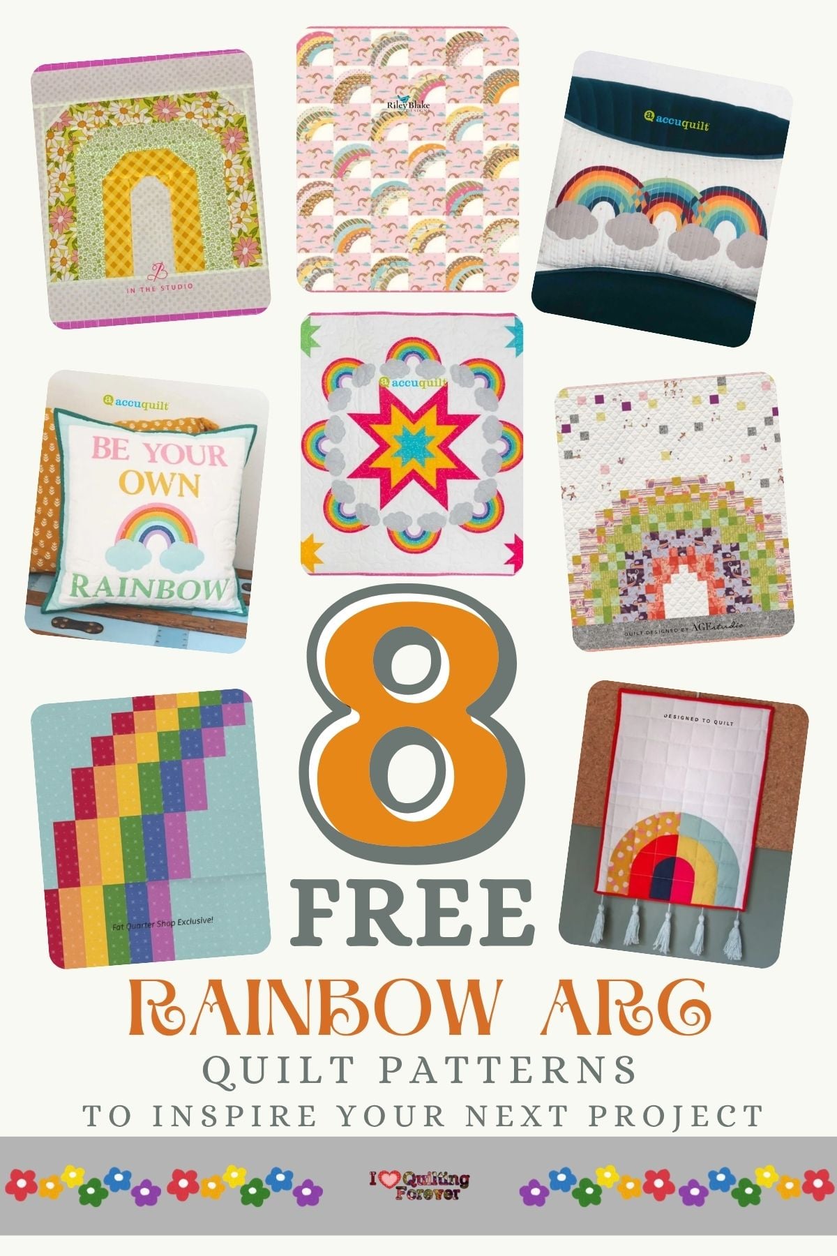 Rainbow Arc Quilt Patterns Roundup 3 ILQF Pinterest