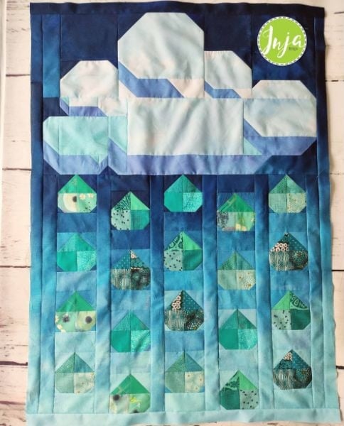 Raindrop Quilt Idea from Inja Metzger