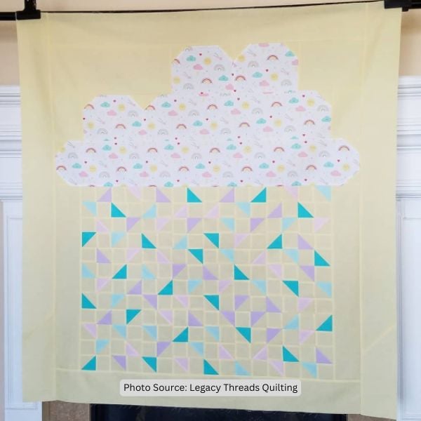 Raindrop Quilt Idea from Legacy Threads Quilting