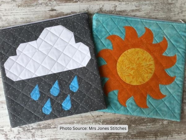 Raindrop Quilt Idea from Mrs Jones Stitches