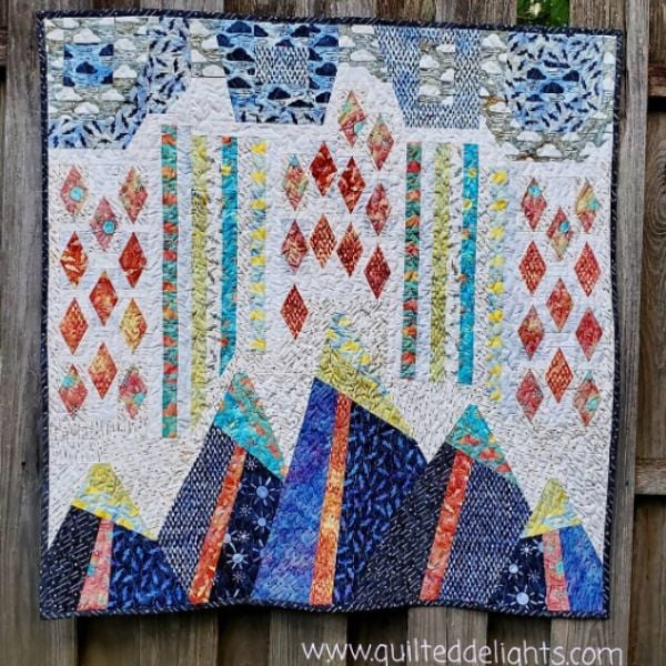 Raindrop Quilt Idea from Quilted Delights