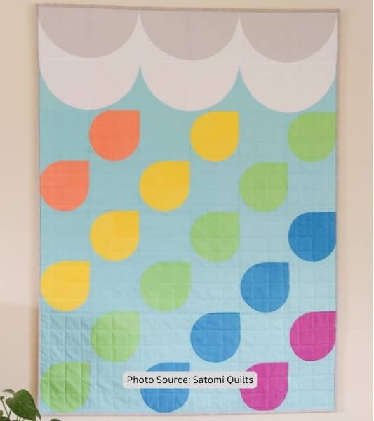 Raindrop Quilt Idea from Satomi Quilts