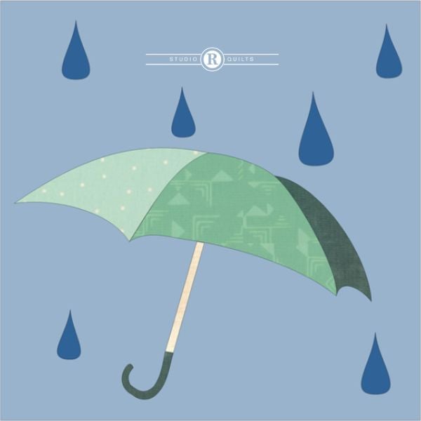 Rainy Day Block - free quilt pattern