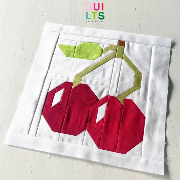 Shiny Cherry Quilt Block Pattern - etsy