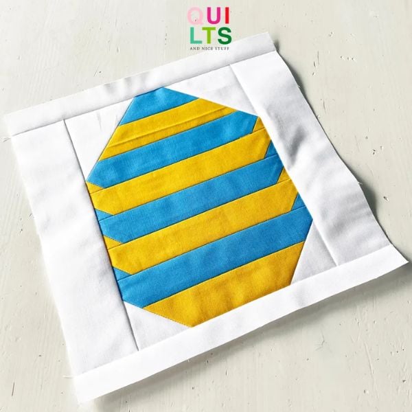 Striped Easter Egg Quilt Block Pattern - etsy