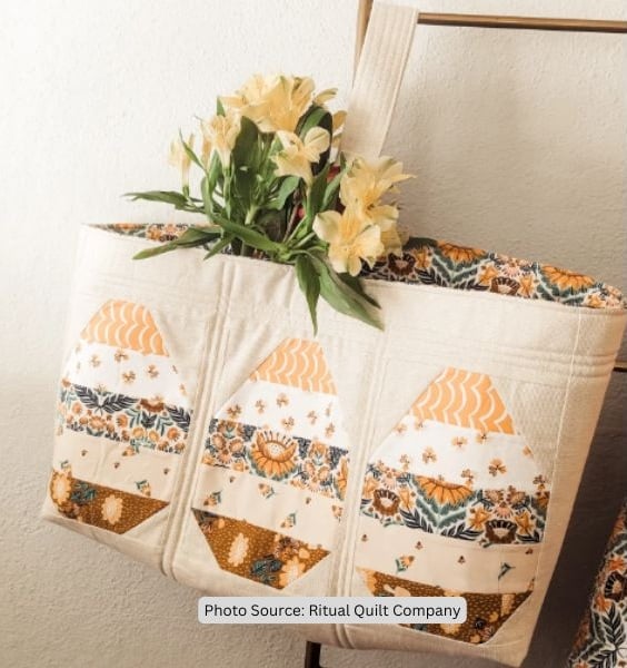 Stripey Egg Quilt Idea from Ritual Quilt Company