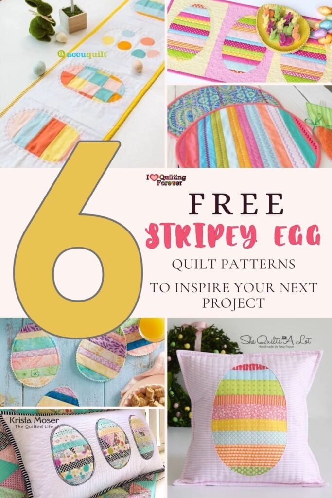 Stripey Egg Quilt Patterns Roundup 4 ILQF Pinterest
