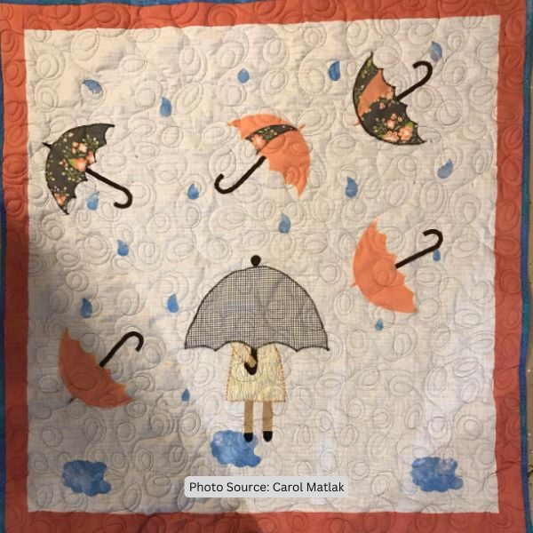 Umbrella Quilt Idea from Carol Matlak