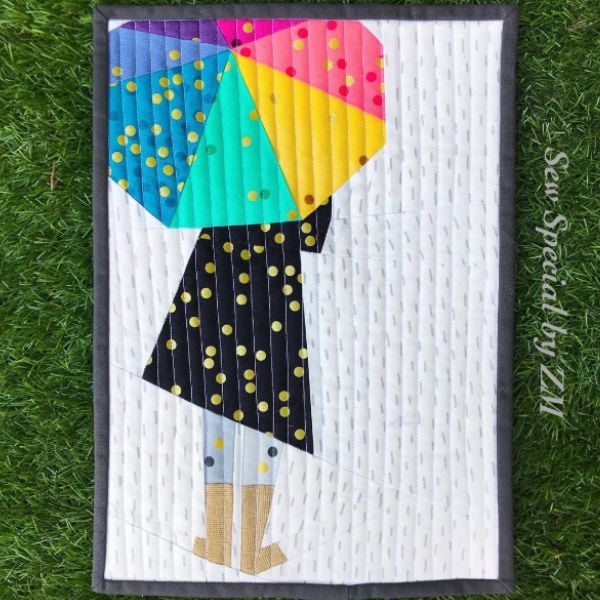 Umbrella Quilt Idea from Stitching Stories by ZM