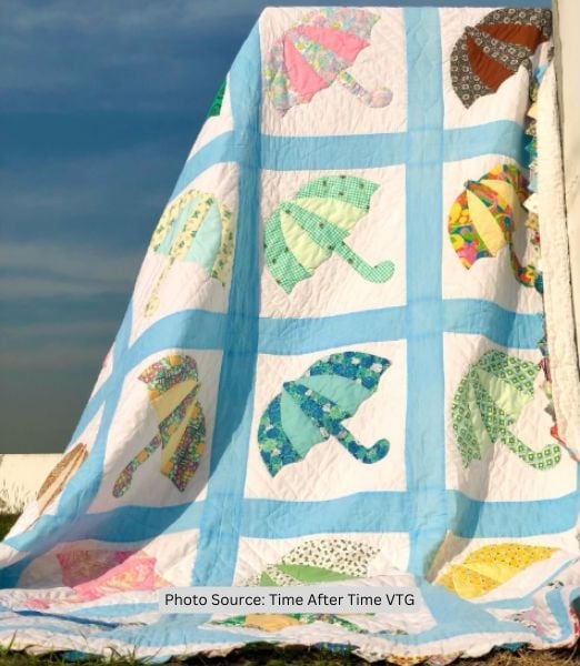 Umbrella Quilt Idea from Time After Time VTG