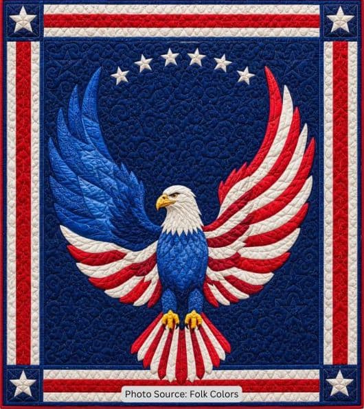 Americana Eagle Quilt Pattern -etsy