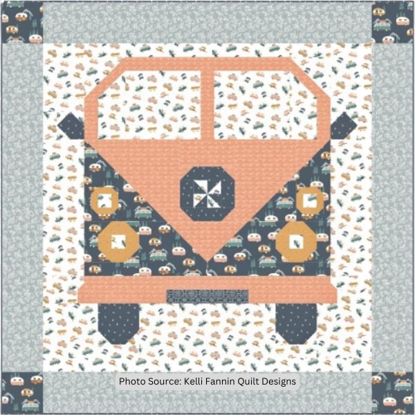 Camper Van Quilt Idea from Kelli Fannin Quilt Designs