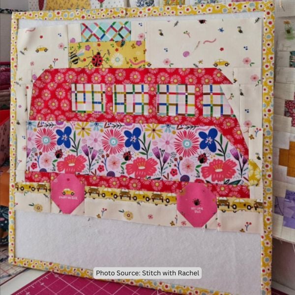 Camper Van Quilt Idea from Stitch with Rachel