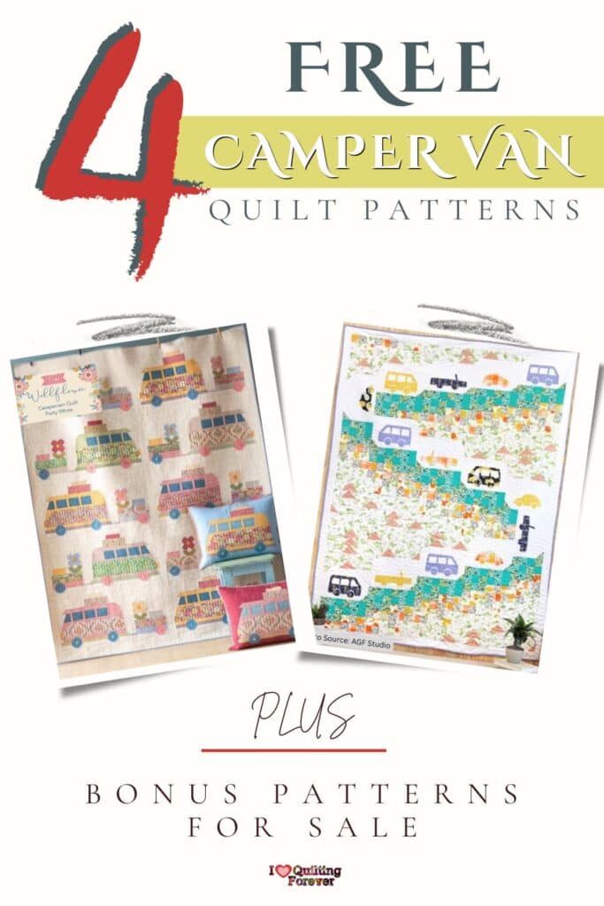 Camper Van Quilt Patterns Roundup 2 ILQF Pinterest