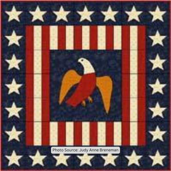 Civil War Union Eagle - free quilt pattern