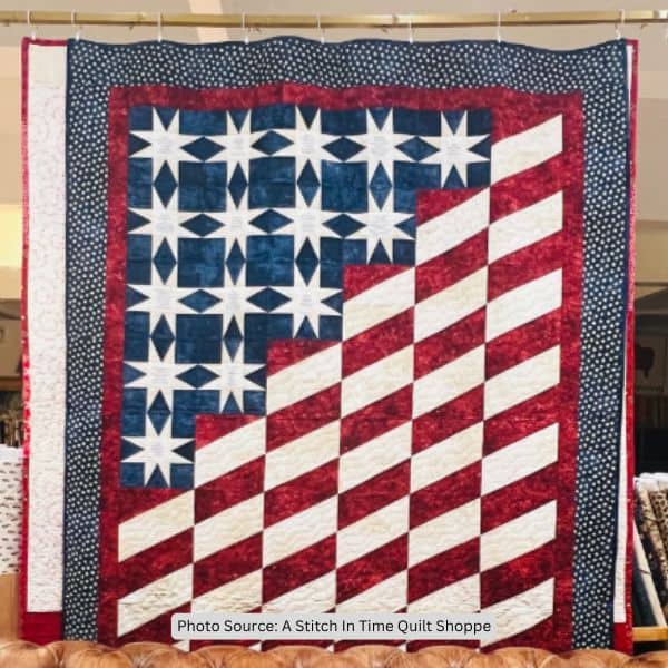 Flag Quilt Idea from A Stitch In Time Quilt Shoppe