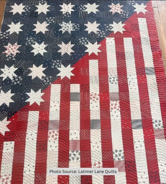 Flag Quilt Idea from Latimer Lane Quilts