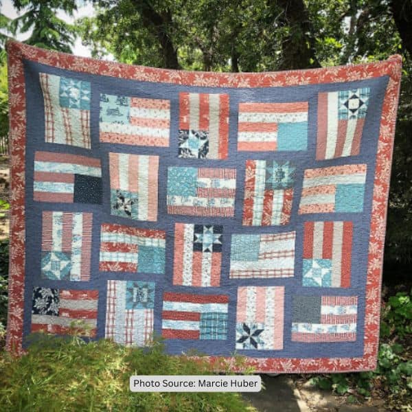 Flag Quilt Idea from Marcie Huber