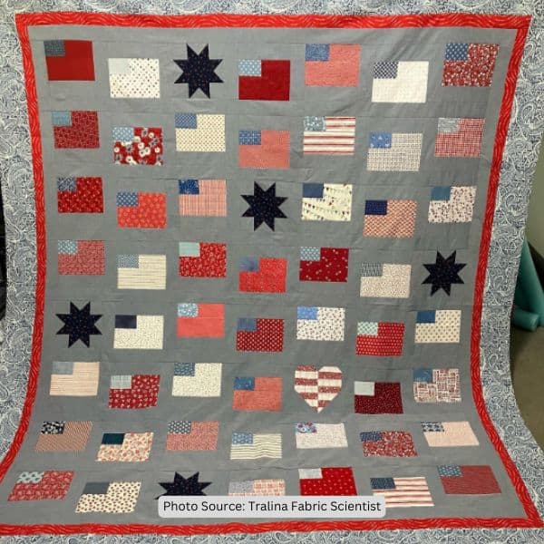 Flag Quilt Idea from Tralina Fabric Scientist