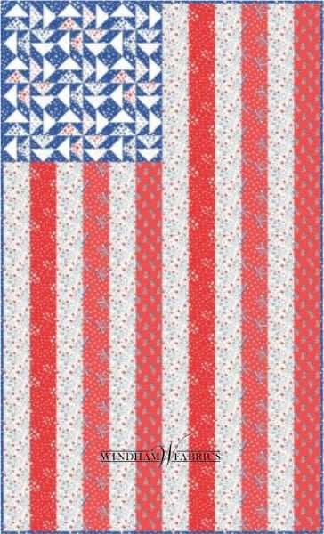 Flag Table Runner - free quilt pattern