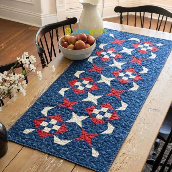 GO! Liberty Nine Table Runner - free quilt pattern