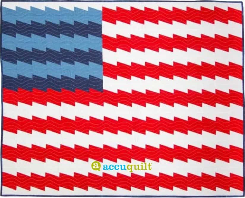 GO! Long May She Wave Flag - free quilt pattern
