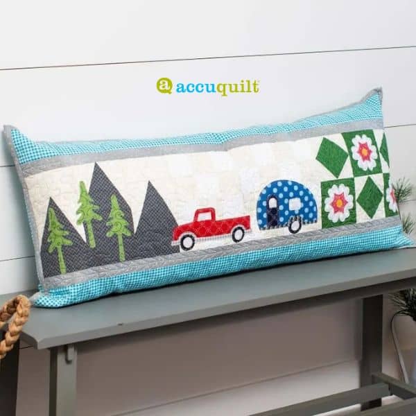 Go! Camper Bench Pillow - free quilt pattern