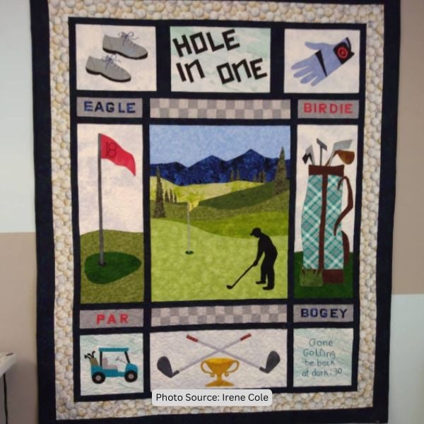 Golf Quilt Idea from Irene Cole
