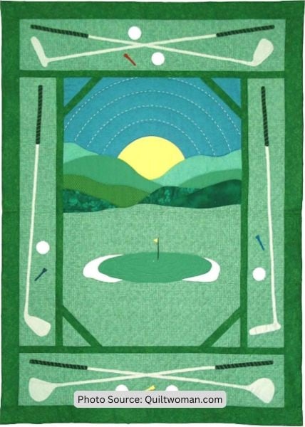 Golf Quilt Idea from Quiltwoman.com