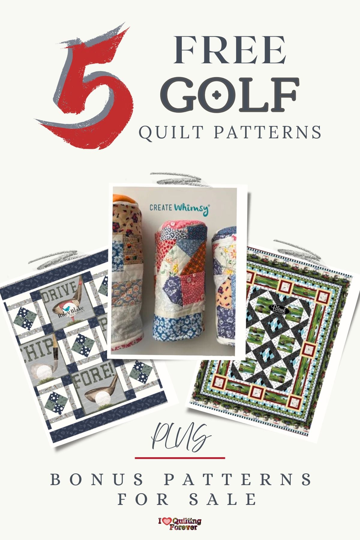 Golf Quilt Patterns Roundup 3 ILQF Pinterest