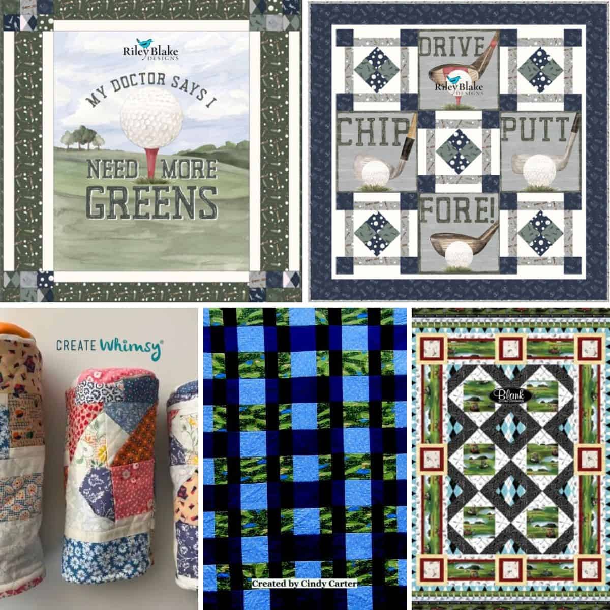 Top 5 Free Golf Quilt Patterns (+8 Bonus Patterns For Sale) - I Love ...