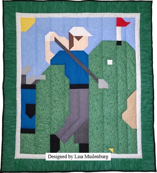 Golfer Quilt Pattern - etsy