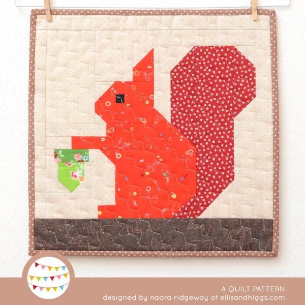 Little Squirrel Quilt Pattern - etsy