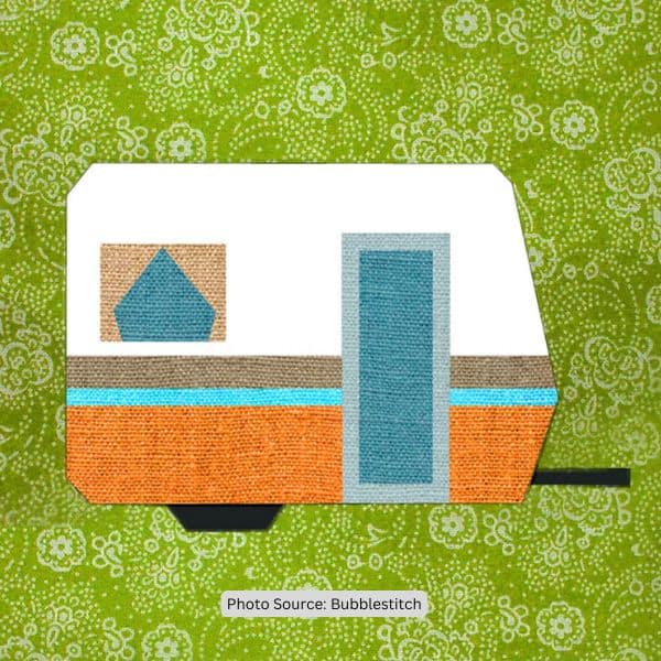 Little Trailer Quilt Block Pattern - etsy