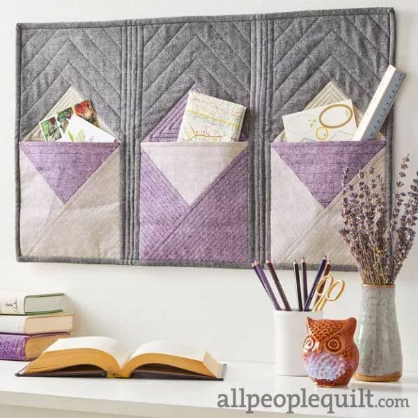 Mail Organizer - free quilt pattern